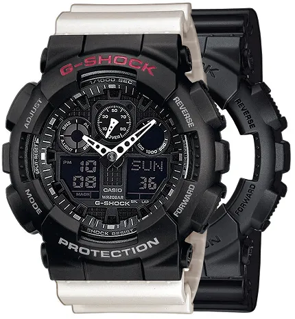 Casio SET GA-100-1A1ER + BEZEL 10378531 + PASEK 10395227 - zdjęcie 1