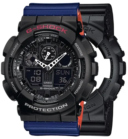 Casio SET GA-100-1A1ER + BEZEL 10378531 + PASEK 10527467 - zdjęcie 1