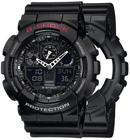 Casio SET GA-100-1A1ER + BEZEL 10378531 + PASEK 10536683 - zdjęcie 1