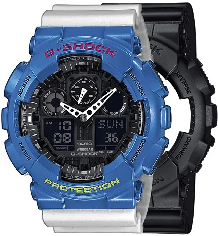 Casio SET GA-100-1A1ER + BEZEL 10388974 + PASEK 10430571 - zdjęcie 1