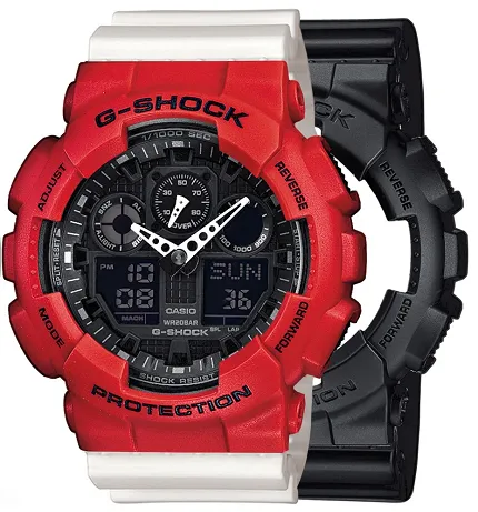 Casio SET GA-100-1A1ER + BEZEL 10395289 + PASEK 10366715 - zdjęcie 1