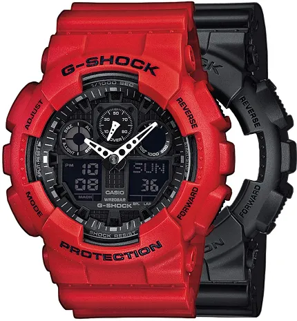 Casio SET GA-100-1A1ER + BEZEL 10395289 + PASEK 10395226 - zdjęcie 1