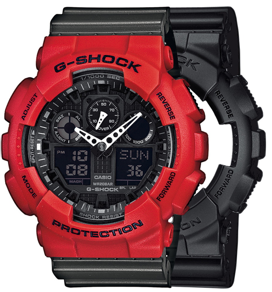 Casio SET GA-100-1A1ER + BEZEL 10395289 + PASEK 10467764 - miniatura 1