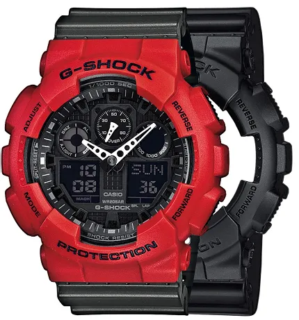 Casio SET GA-100-1A1ER + BEZEL 10395289 + PASEK 10467764 - zdjęcie 1