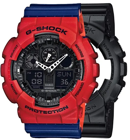 Casio SET GA-100-1A1ER + BEZEL 10395289 + PASEK 10527467 - zdjęcie 1