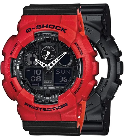 Casio SET GA-100-1A1ER + BEZEL 10395289 + PASEK 10577142 - zdjęcie 1
