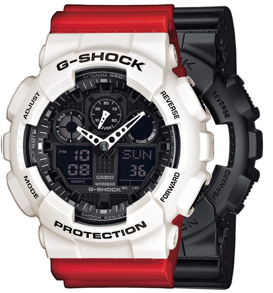  Casio G-SHOCK SET GA-100-1A1ER + BEZEL 10395292 + PASEK 10395226 