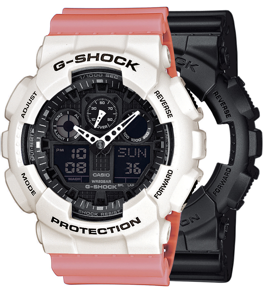  Casio G-SHOCK SET GA-100-1A1ER + BEZEL 10395292 + PASEK 10498150 