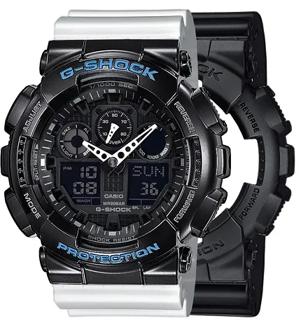 Casio SET GA-100-1A1ER + BEZEL 10407691 + PASEK 10347710 - zdjęcie 1