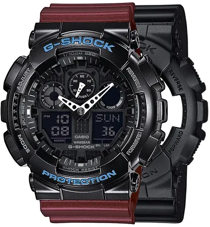 Casio SET GA-100-1A1ER + BEZEL 10407691 + PASEK 10477355 - zdjęcie 1