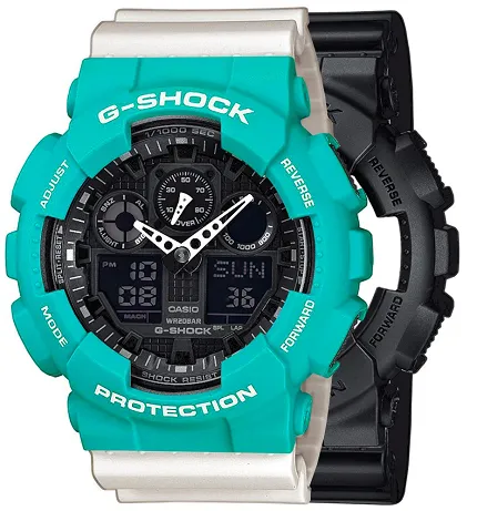 Casio SET GA-100-1A1ER + BEZEL 10410475 + PASEK 10395227 - zdjęcie 1