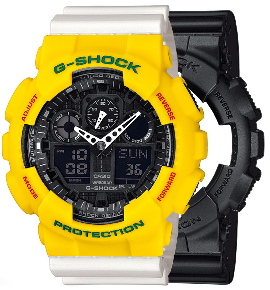  Casio G-SHOCK SET GA-100-1A1ER + BEZEL 10414779 + PASEK 10366715 