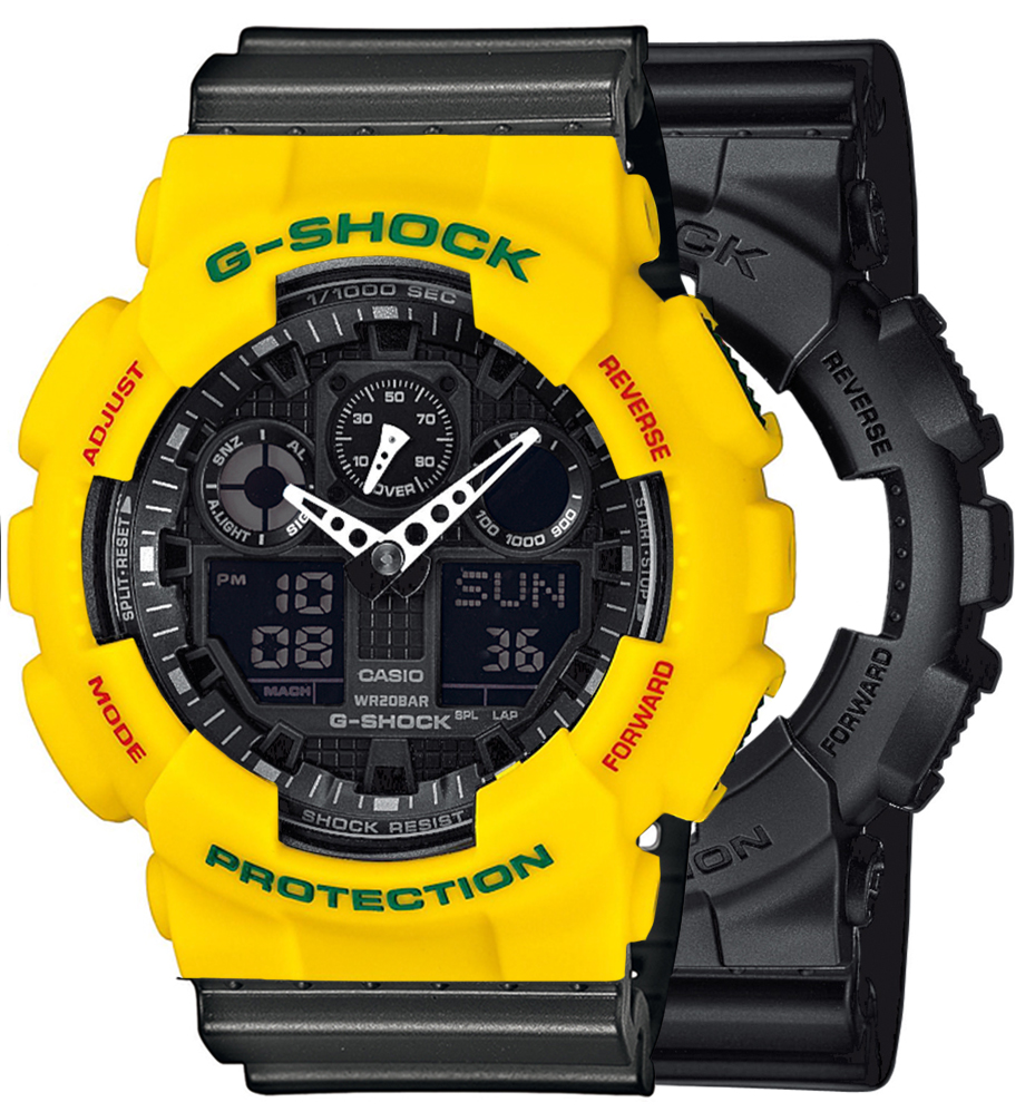  Casio G-SHOCK SET GA-100-1A1ER + BEZEL 10414779 + PASEK 10467764 