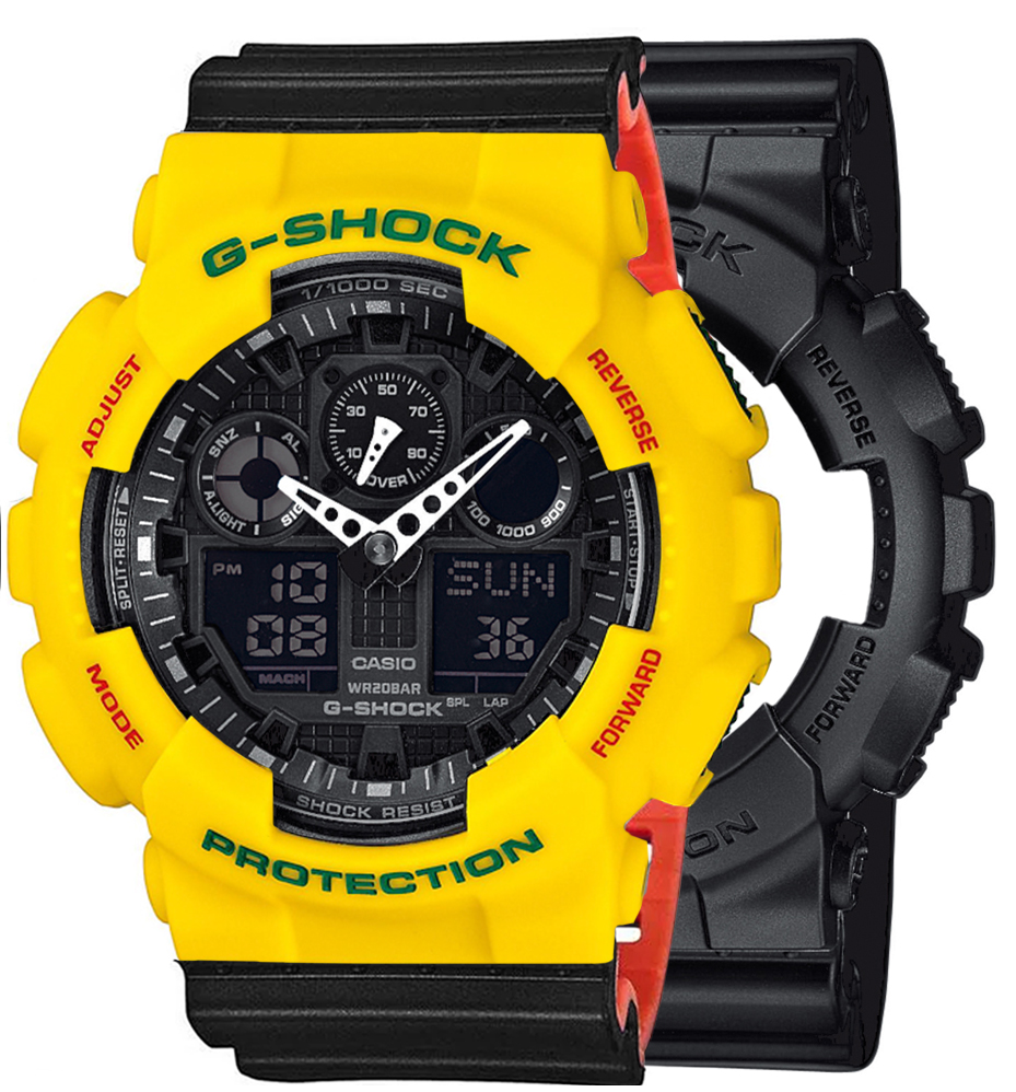  Casio G-SHOCK SET GA-100-1A1ER + BEZEL 10414779 + PASEK 10577142 