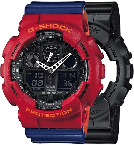 Casio SET GA-100-1A1ER + BEZEL 10441433 + PASEK 10527467 - zdjęcie 1