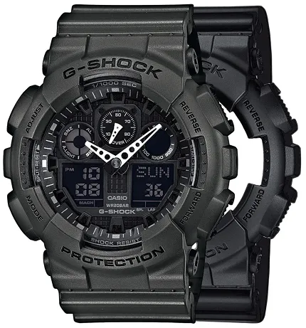 Casio SET GA-100-1A1ER + BEZEL 10467795 + PASEK 10467764 - zdjęcie 1