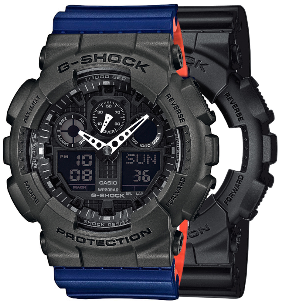  Casio G-SHOCK SET GA-100-1A1ER + BEZEL 10467795 + PASEK 10527467 