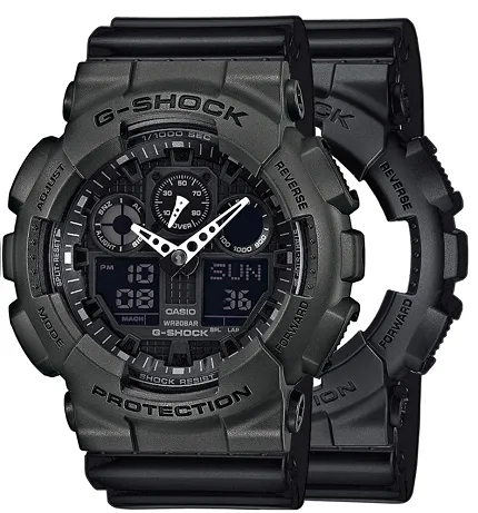 Casio SET GA-100-1A1ER + BEZEL 10467795 + PASEK 10553868 - zdjęcie 1