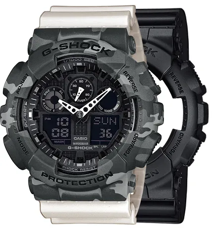 Casio SET GA-100-1A1ER + BEZEL 10507071 + PASEK 10395227 - zdjęcie 1