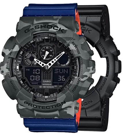 Casio SET GA-100-1A1ER + BEZEL 10507071 + PASEK 10527467 - zdjęcie 1