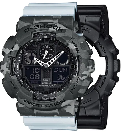 Casio SET GA-100-1A1ER + BEZEL 10507071 + PASEK 10527469 - zdjęcie 1