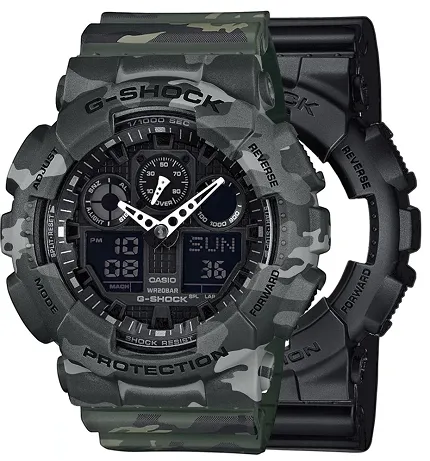 Casio SET GA-100-1A1ER + BEZEL 10507071 + PASEK 10561429 - zdjęcie 1