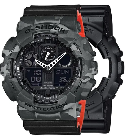 Casio SET GA-100-1A1ER + BEZEL 10507071 + PASEK 10577142 - zdjęcie 1