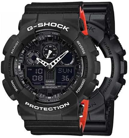 Casio SET GA-100-1A1ER + BEZEL 10508136 + PASEK 10577142 - zdjęcie 1