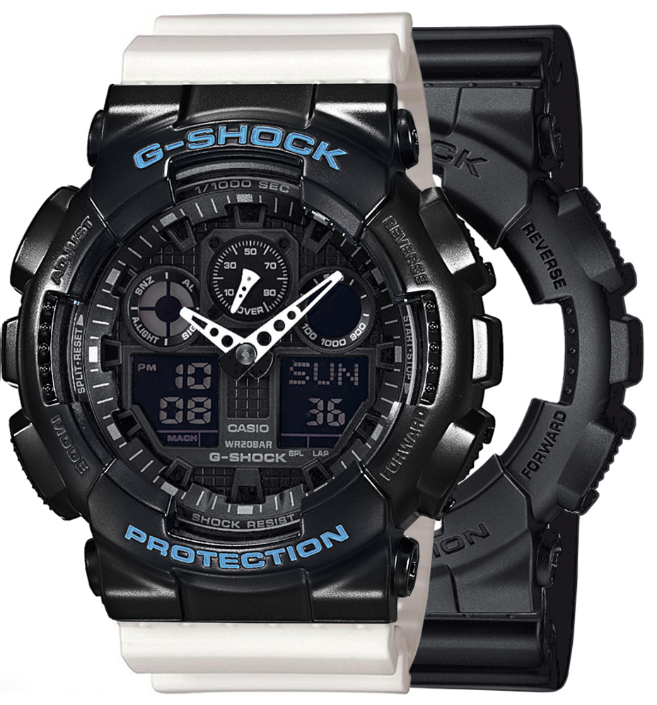  Casio G-SHOCK SET GA-100-1A1ER + BEZEL 10514393 + PASEK 10366715 