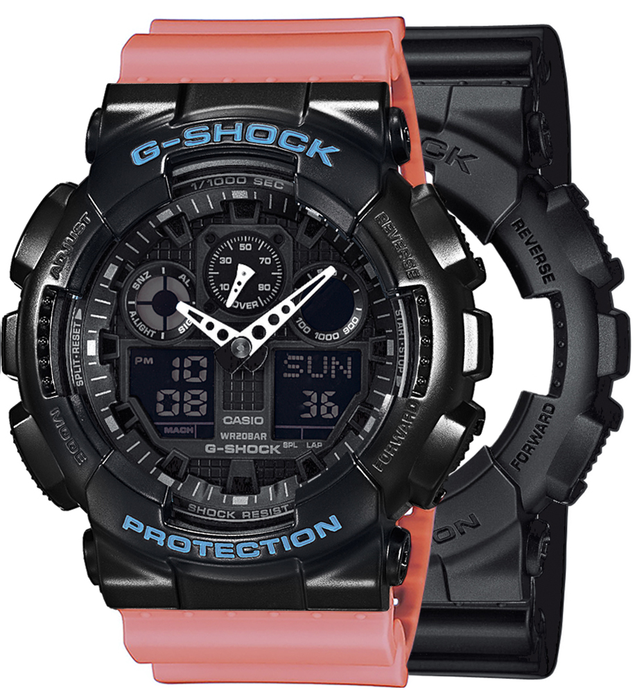 Casio SET GA-100-1A1ER + BEZEL 10514393 + PASEK 10498150 - miniatura 1