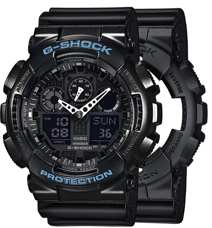 Casio SET GA-100-1A1ER + BEZEL 10514393 + PASEK 10553868 - zdjęcie 1
