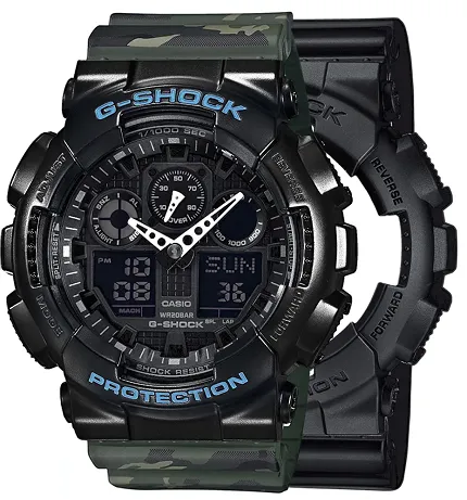 Casio SET GA-100-1A1ER + BEZEL 10514393 + PASEK 10561429 - zdjęcie 1