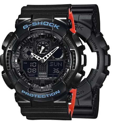 Casio SET GA-100-1A1ER + BEZEL 10514393 + PASEK 10577142 - zdjęcie 1