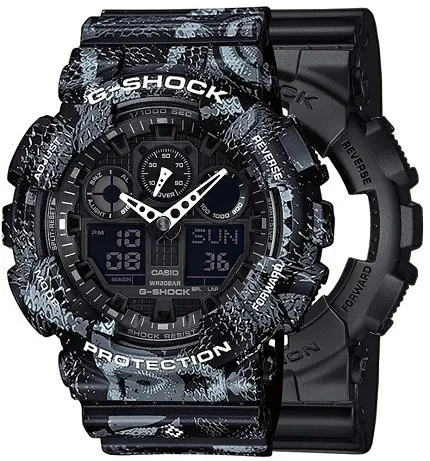 Casio SET GA-100-1A1ER + BEZEL 10520052 + PASEK 10520049 - zdjęcie 1