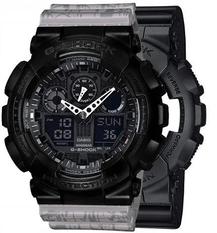 Casio SET GA-100-1A1ER + BEZEL 10523429 + PASEK 10498174 - zdjęcie 1