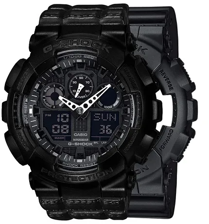 Casio SET GA-100-1A1ER + BEZEL 10523429 + PASEK 10559686 - zdjęcie 1