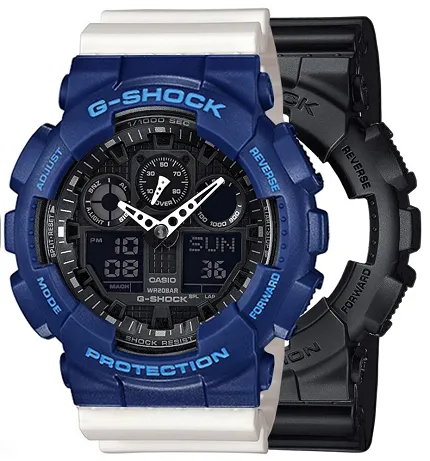 Casio SET GA-100-1A1ER + BEZEL 10527398 + PASEK 10366715 - zdjęcie 1