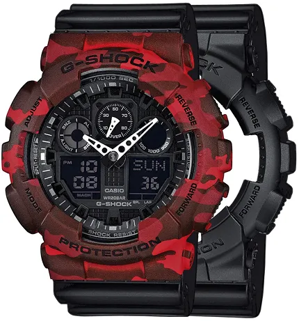 Casio SET GA-100-1A1ER + BEZEL 10530688 + PASEK 10536683 - zdjęcie 1