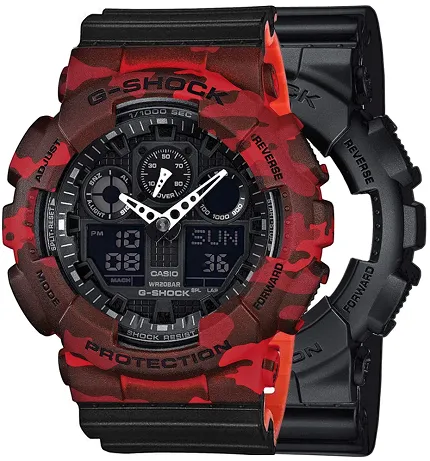 Casio SET GA-100-1A1ER + BEZEL 10530688 + PASEK 10577142 - zdjęcie 1