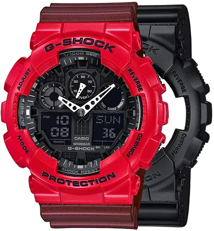 Casio SET GA-100-1A1ER + BEZEL 10557822 + PASEK 10477355 - zdjęcie 1