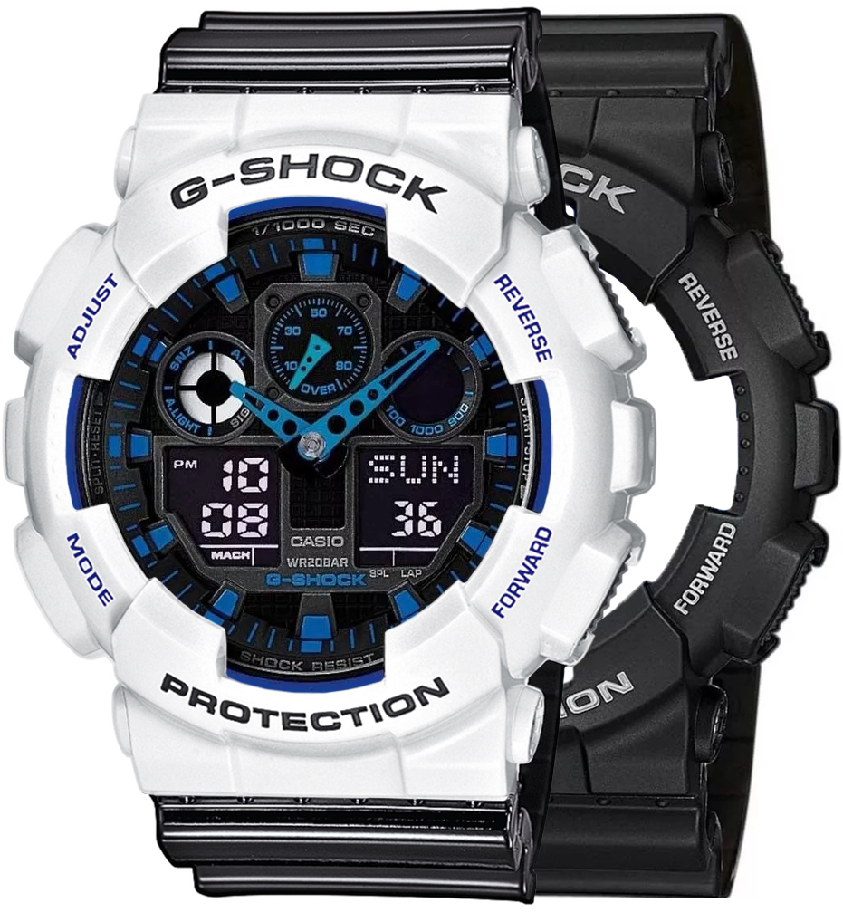  Casio G-SHOCK SET GA-100-1A2ER + BEZEL 10347600 + PASEK 10378391 