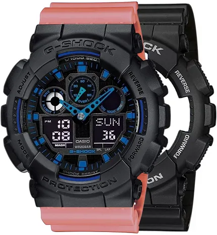 Casio SET GA-100-1A2ER + BEZEL 10358741 + PASEK 10498150 - zdjęcie 1