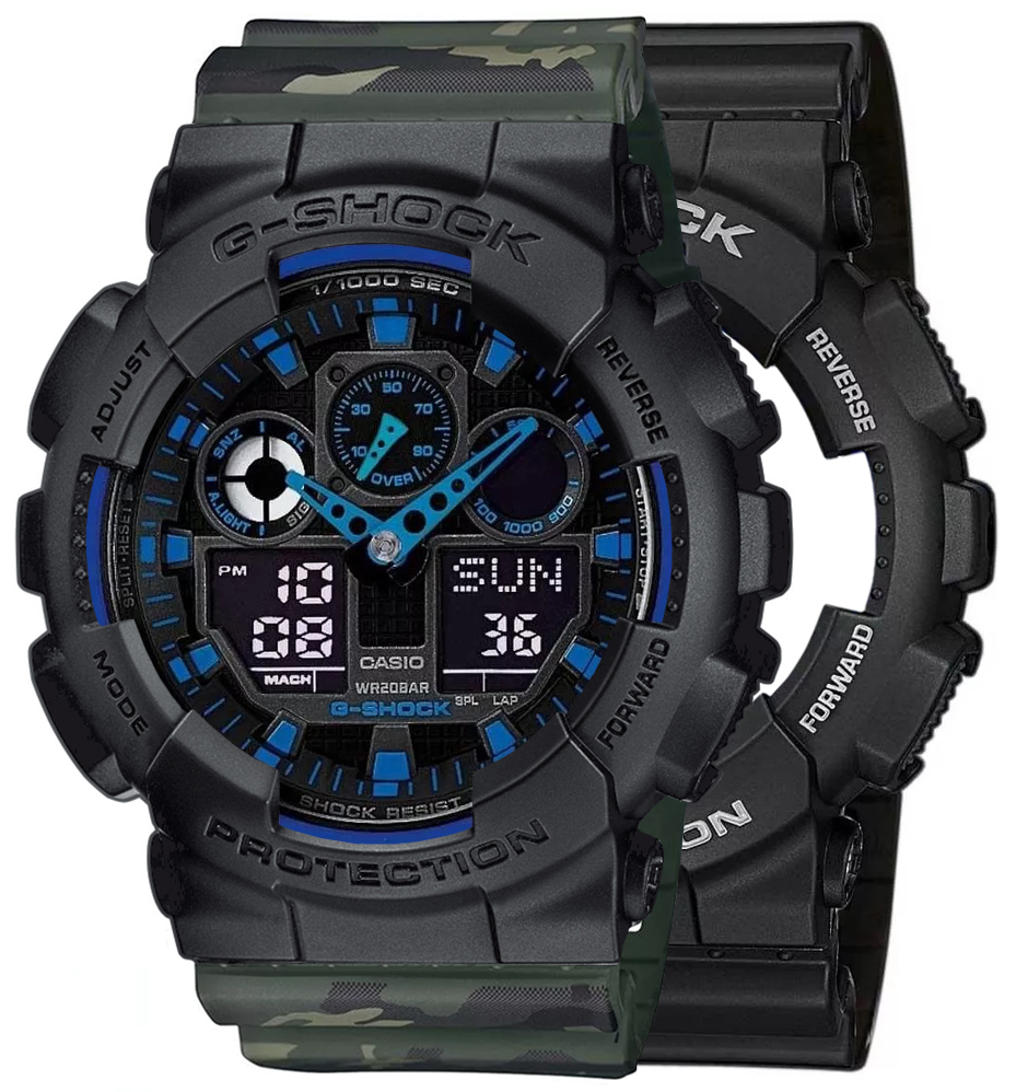 Casio SET GA-100-1A2ER + BEZEL 10358741 + PASEK 10561429 - miniatura 1