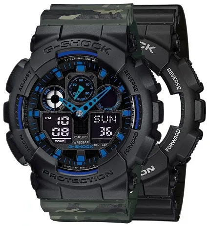 Casio SET GA-100-1A2ER + BEZEL 10358741 + PASEK 10561429 - zdjęcie 1