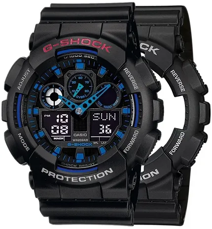 Casio SET GA-100-1A2ER + BEZEL 10378531 + PASEK 10347688 - zdjęcie 1