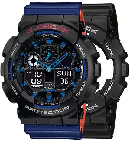 Casio SET GA-100-1A2ER + BEZEL 10378531 + PASEK 10527467 - zdjęcie 1