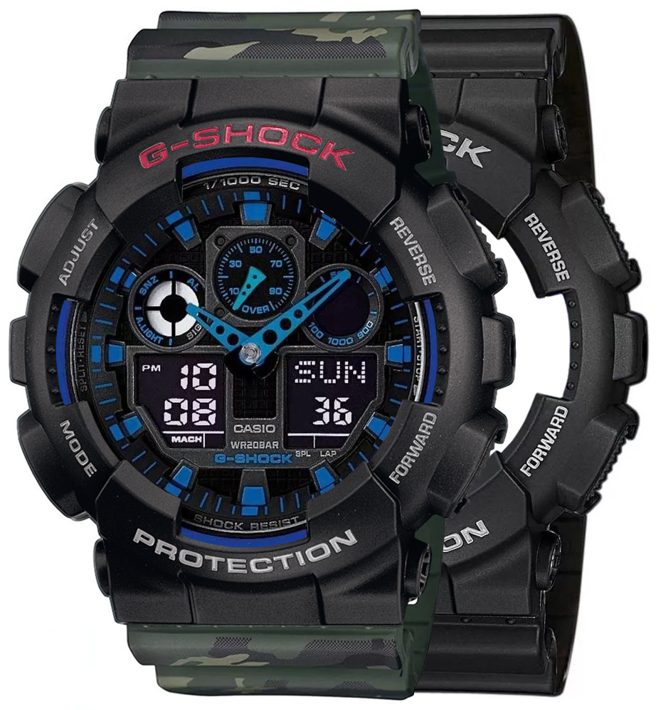 Casio SET GA-100-1A2ER + BEZEL 10378531 + PASEK 10561429 - miniatura 1