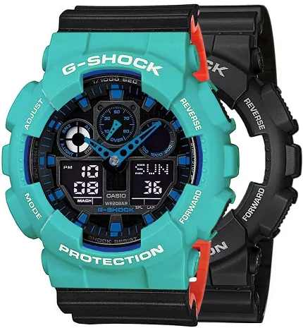 Casio SET GA-100-1A2ER + BEZEL 10410475 + PASEK 10577142 - zdjęcie 1