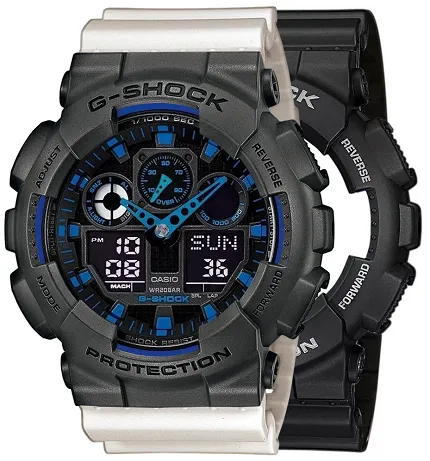 Casio SET GA-100-1A2ER + BEZEL 10467795 + PASEK 10395227 - zdjęcie 1