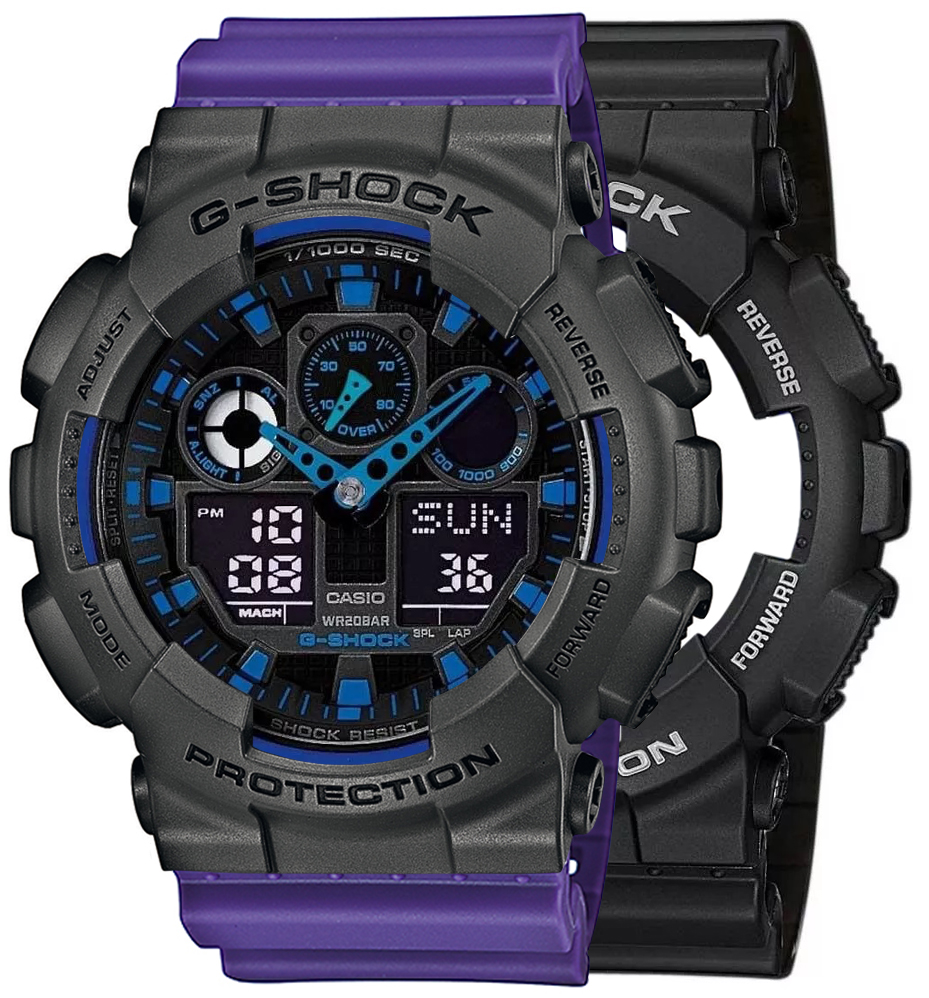 Casio SET GA-100-1A2ER + BEZEL 10467795 + PASEK 10498156 - miniatura 1